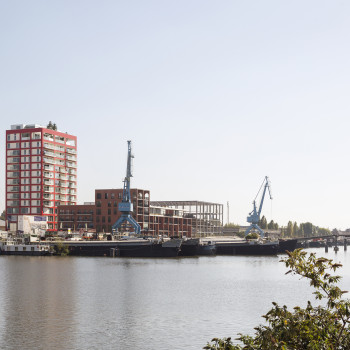 Residentiële hoogbouw de 'Faar' op de site van Nieuwe dokken in Gent